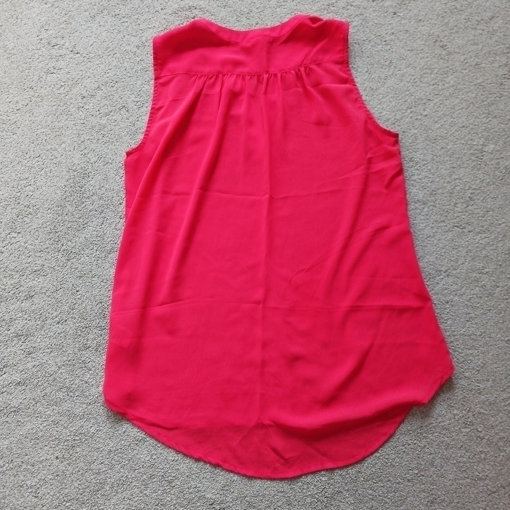 Dalia Collection  Red Tank Blouse - Picture 3 of 4